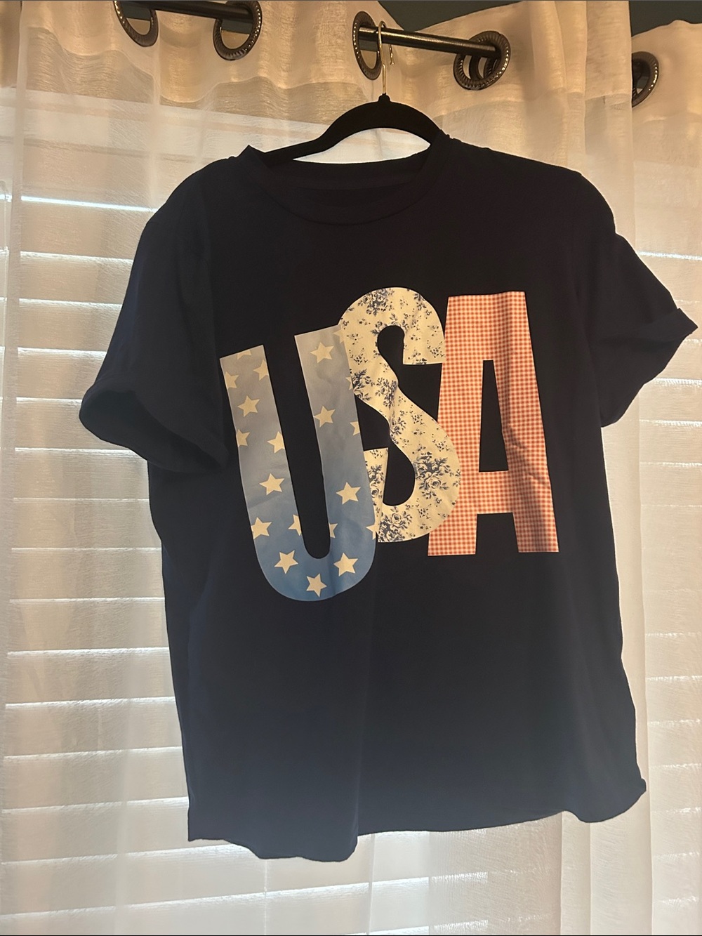 Women's Navy USA Graphic T‑Shirt